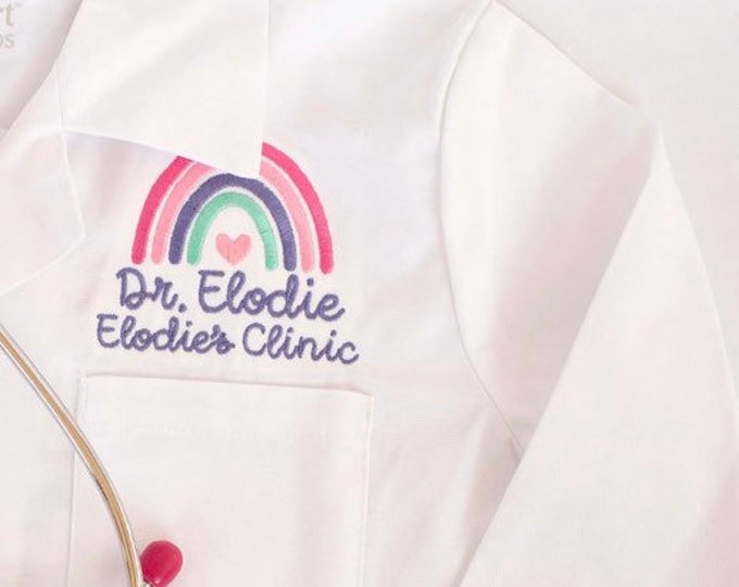 Personalized Kids Lab Coat, Kids Doctor Costume, Kids Career Day, Children’s Lab Coat, Kids Christmas Gift