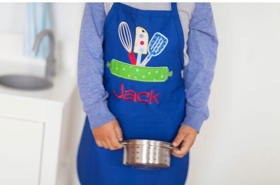 Boys Apron Boys Personalized Apron Boys Chef Apron Kitchen
