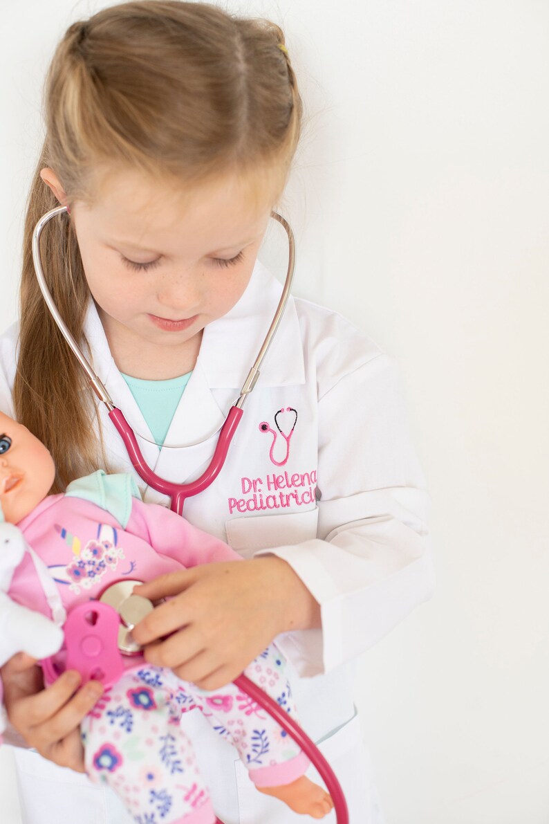 Embroidered Personalized Kids Lab Coat Kids Doctors Coat Etsy