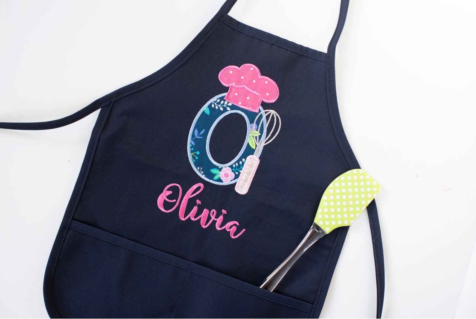 Personalized Kids Apron With Matching Chef Hat Girls Apron Etsy