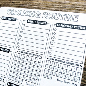 Sticker - CLEANING ROUTINE - A5 - Bullet Journal - Digital Design ...
