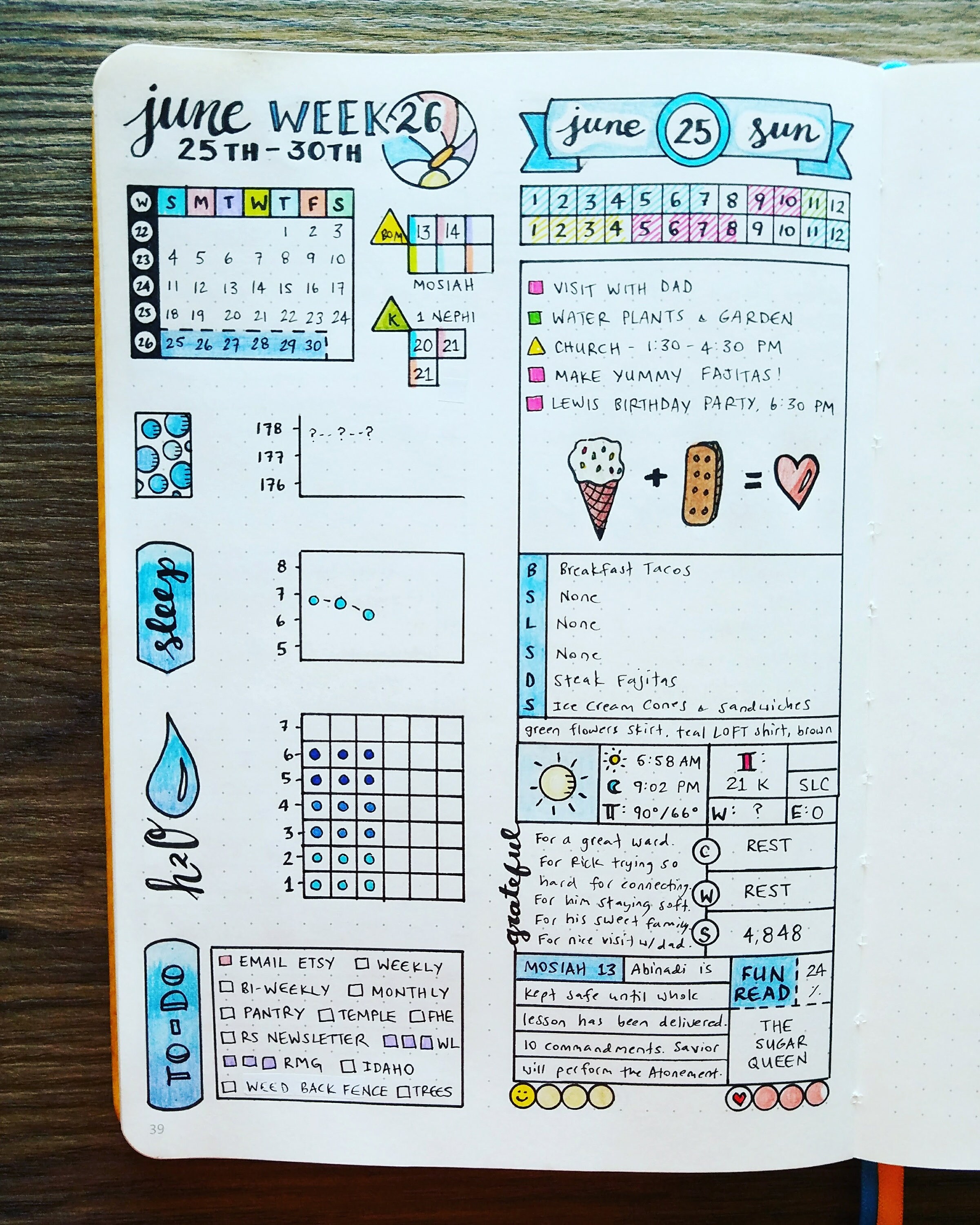 Sticker Bundle WEEKLY WATER TRACKER Monday-start Bullet - Etsy