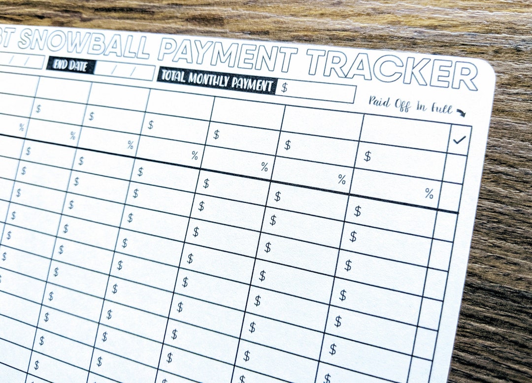 Digital Download - DEBT SNOWBALL TRACKER - A5 - Bullet Journal ...
