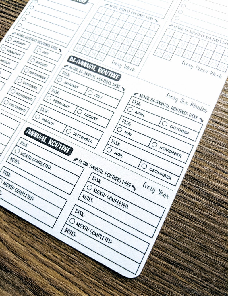 Digital Download  CLEANING ROUTINE  Bullet Journal  Digital image 4
