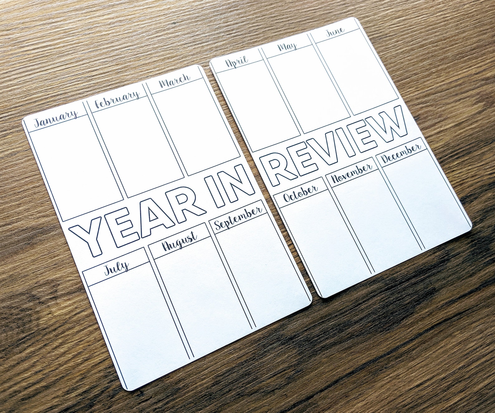 Digital Download Bundle - YEAR IN REVIEW - A5 - Bullet Journal ...
