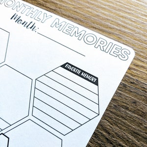 Digital Download MONTHLY MEMORIES A5 Bullet Journal Digital Design image 6