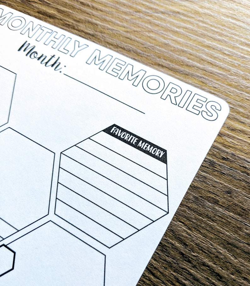 Digital Download MONTHLY MEMORIES A5 Bullet Journal Digital Design image 6