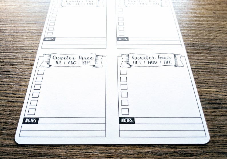 Digital Download QUARTERLY GOALS A5 Bullet Journal Etsy