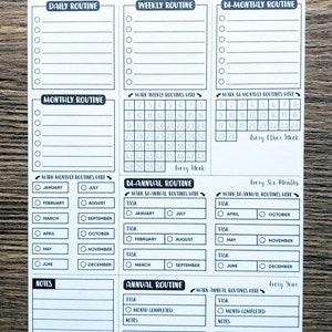 Sticker - CLEANING ROUTINE - A5 - Bullet Journal - Digital Design ...