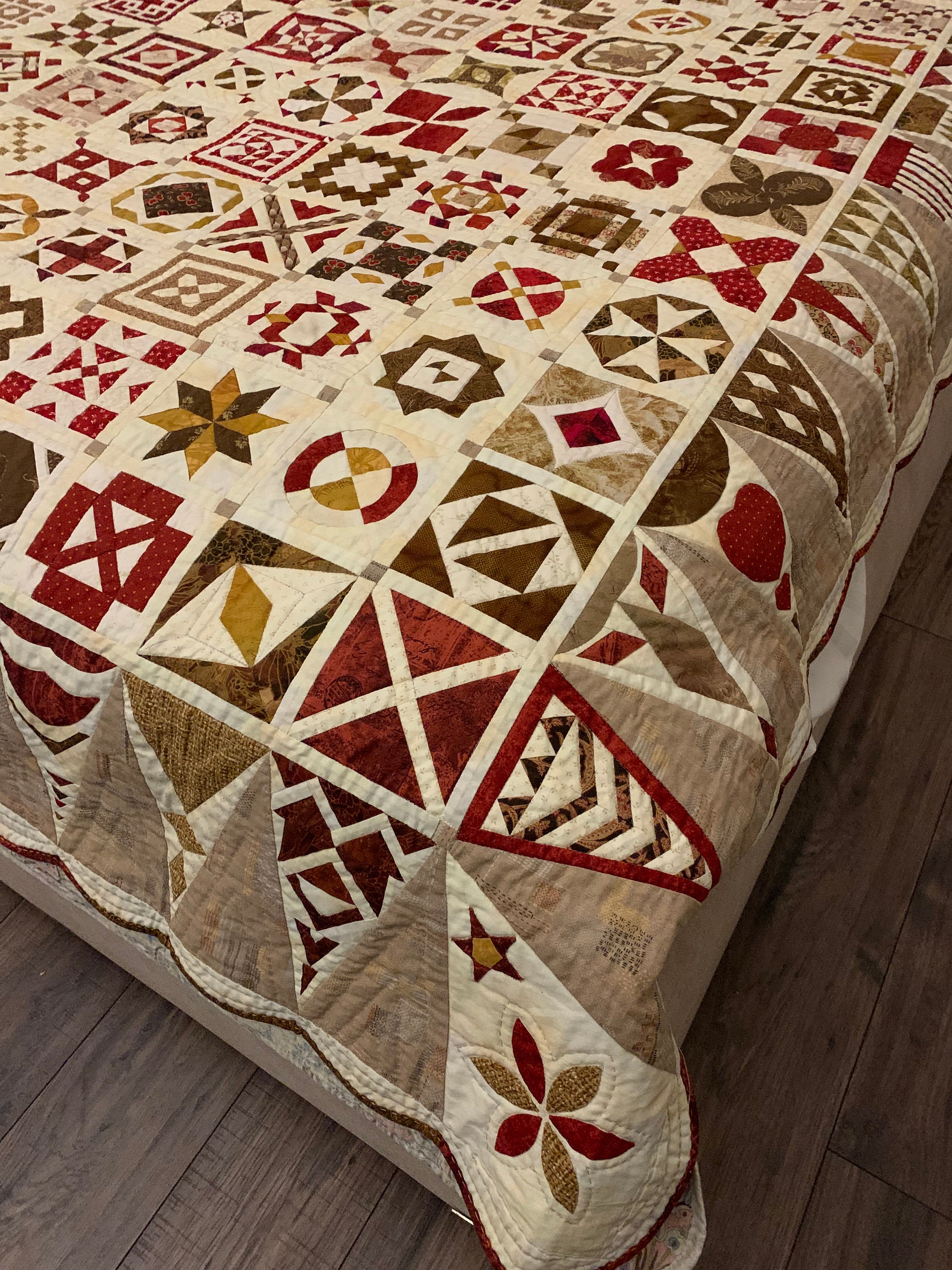 Dear Jane Quilt, Queen Sized Quilt, Traditional Quilt - Etsy