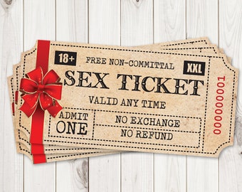 Sexy Gift for Him Printable Sex Tickets. Kinky Coupon for | Etsy