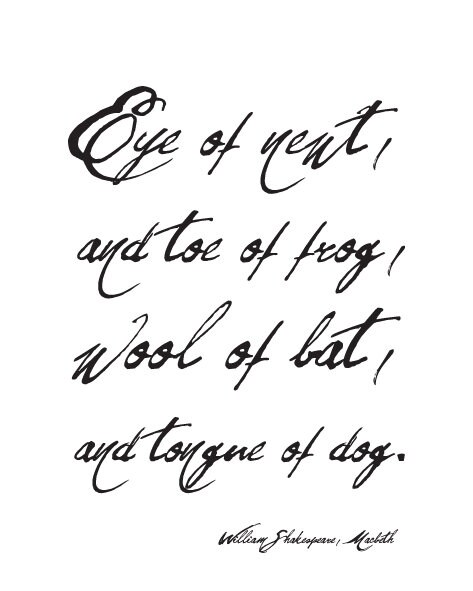 William Shakespeare's Macbeth Quote Halloween Print for - Etsy