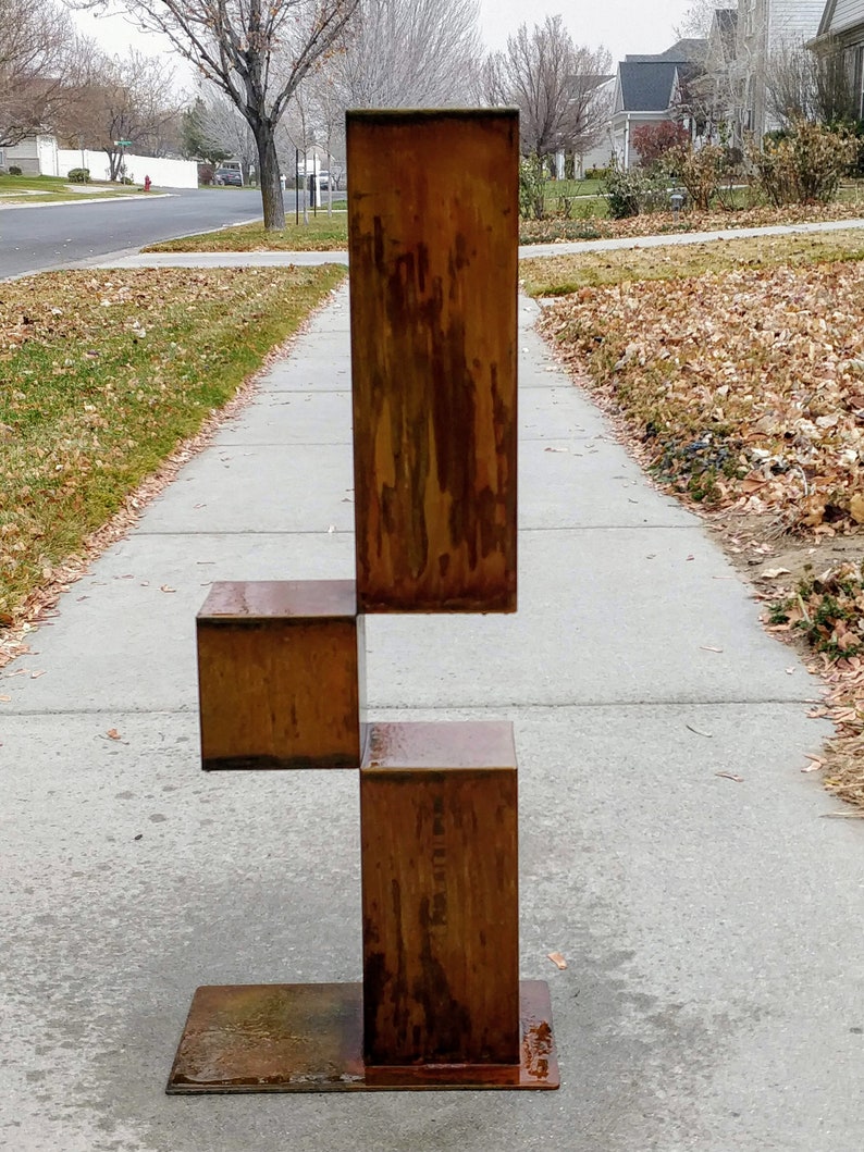 Geometric Metal Sculpture Instability Etsy