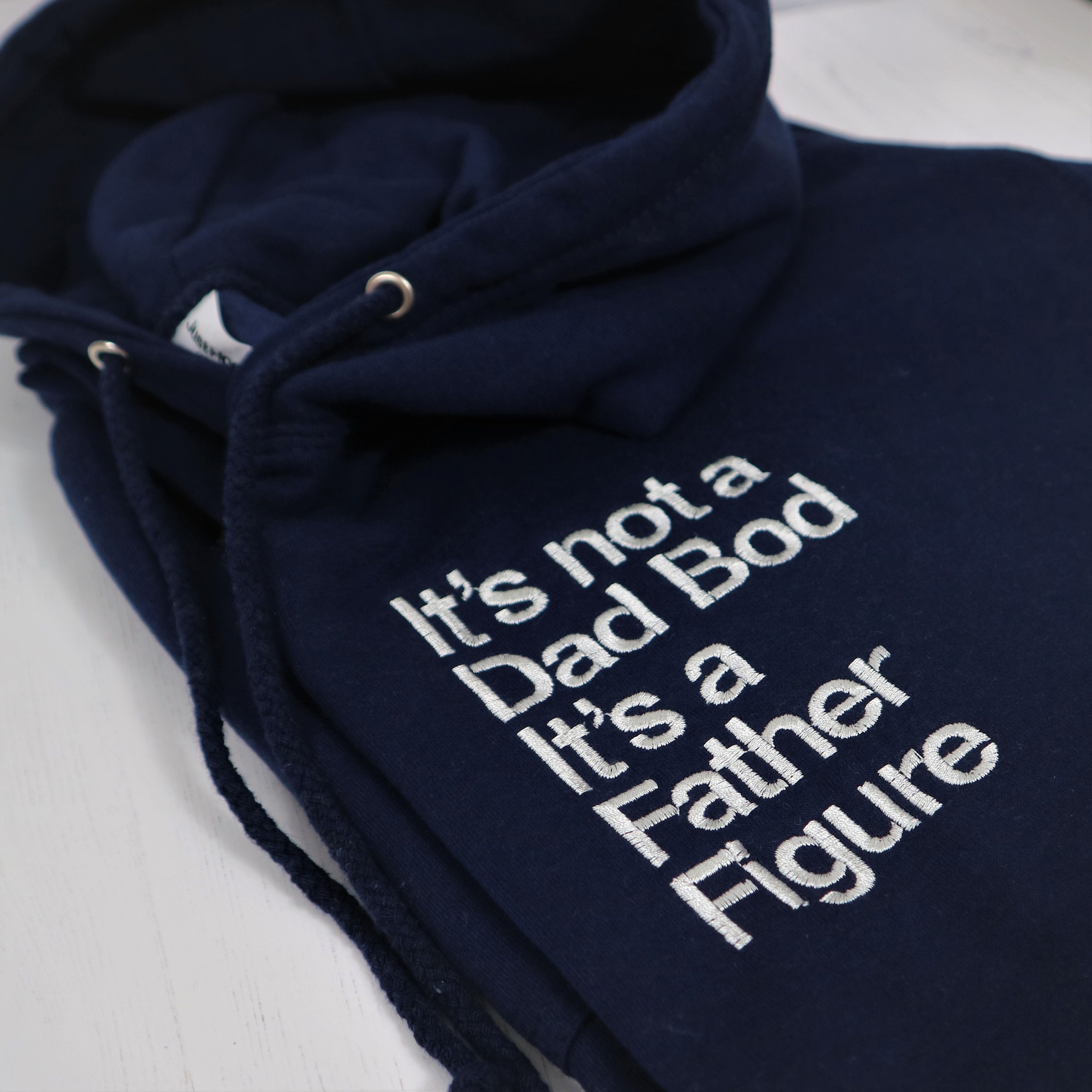 Image of Dad Bod Hoodie, Father Figure, Slogan Top, Mens Hoodies