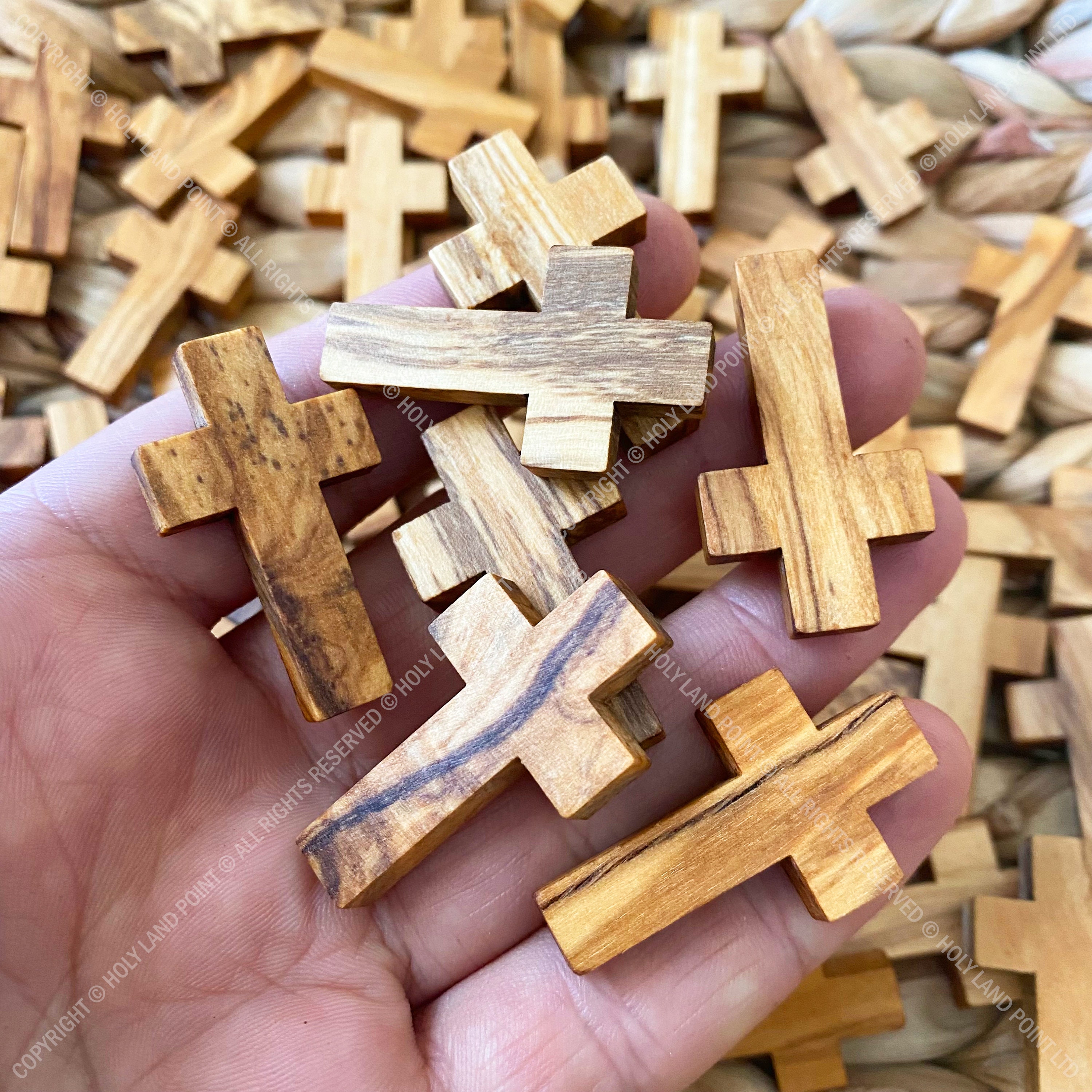 100 Pcs Natural Unfinished Wood Cross Pendants 1.650.96