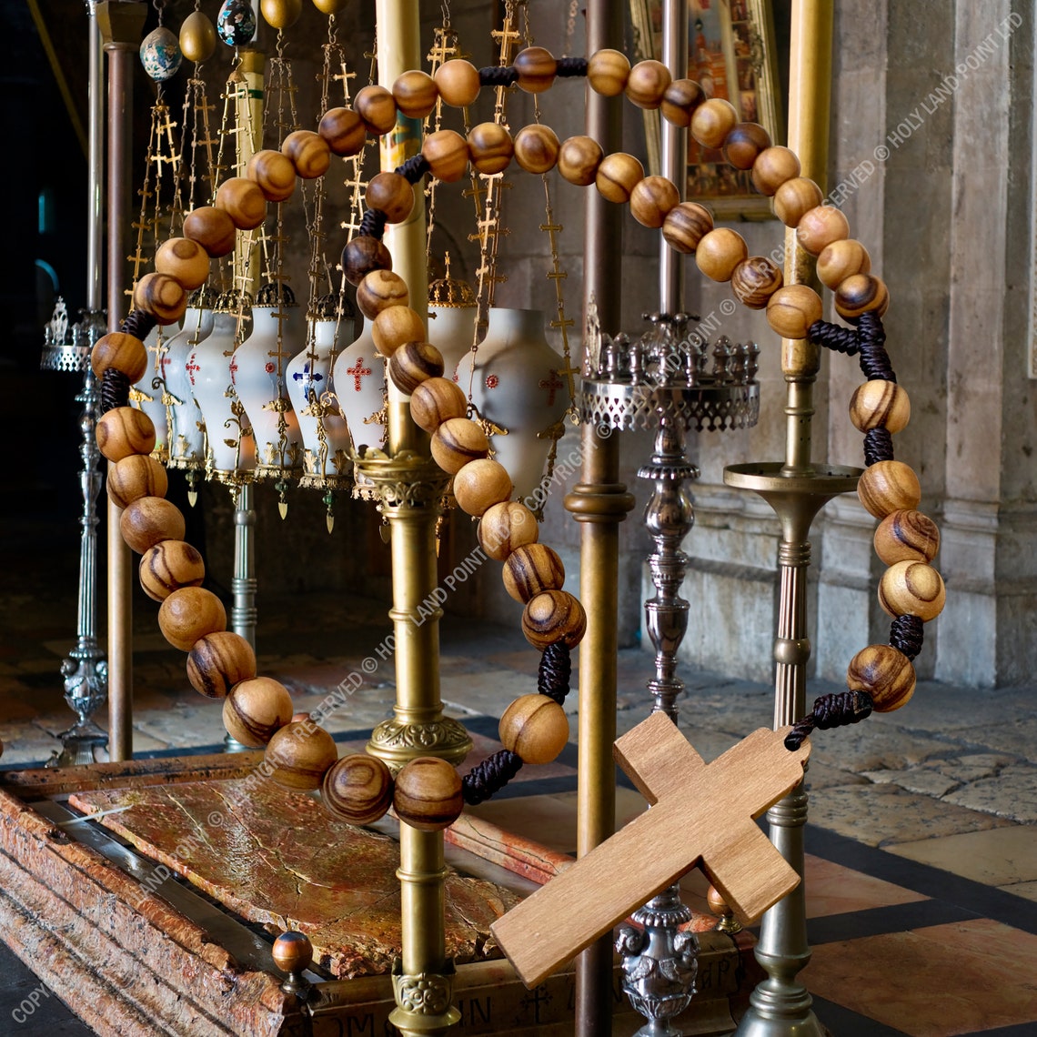 Holy Land Rosary Catholic Rosary Olive Wood Rosary Prayer | Etsy
