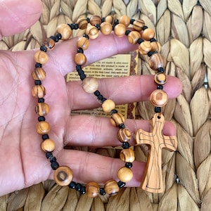Prayer beads rosary, Anglican prayer beads, Olive wood rosary, Holy Land rosary, Anglican rosary