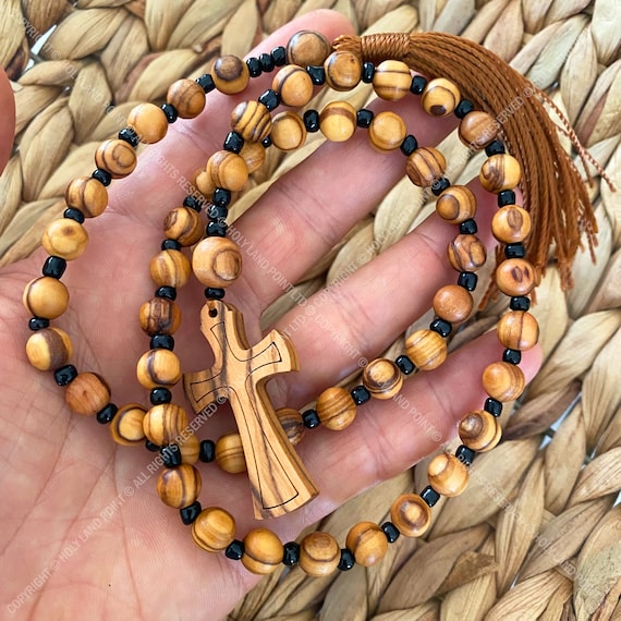Paternoster Beads Prayer Beads Pater Noster Cord Olive Wood - Etsy