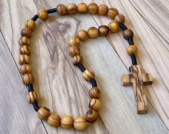 Olive Wood Rosary, Anglican Rosary, Prayer Beads, Holy Land Rosary