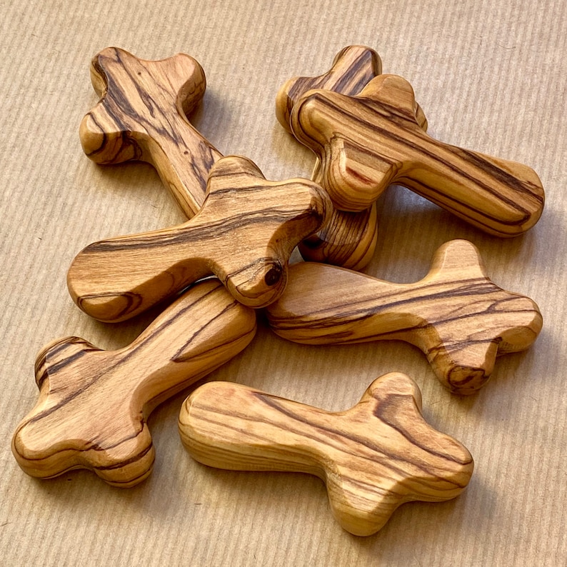 Small Olive Wood Comfort Crosses. 7 Comfort Crosses. Pocket Etsy