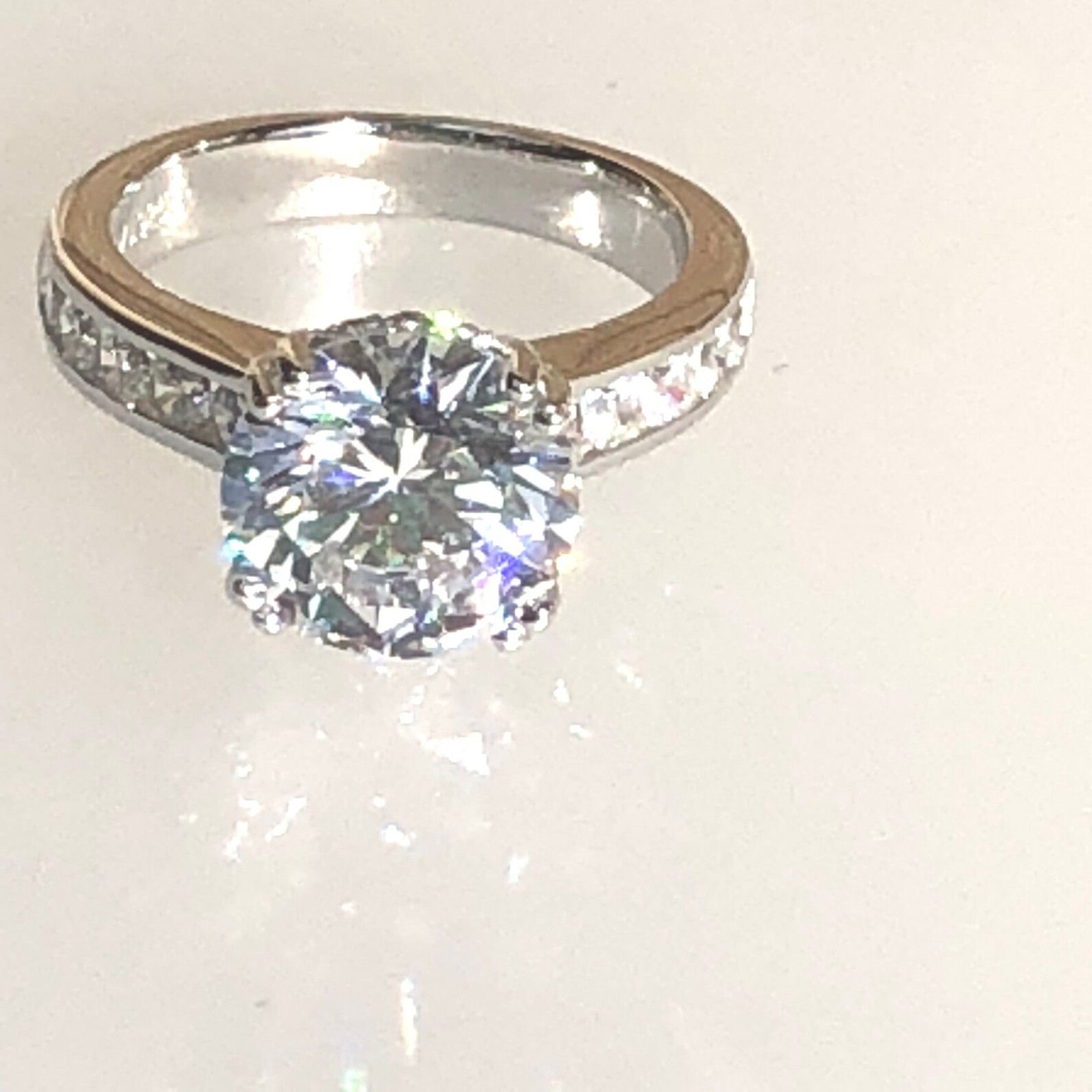 Bridal Ring Set Wedding Ring Set Bridal Ring 4ct Round Cut Etsy