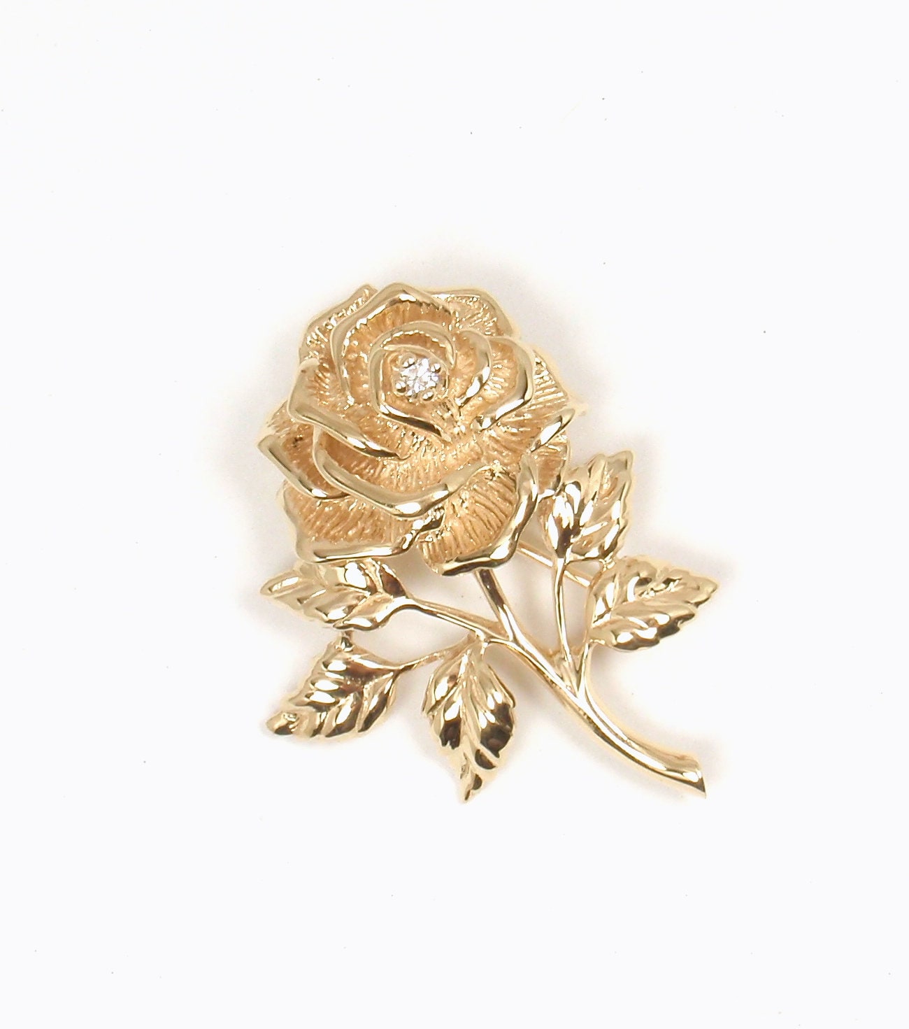 Vintage 14k Yellow and Rose Gold Multi Flower Pendant Brooch – JT Jewelry  Shop