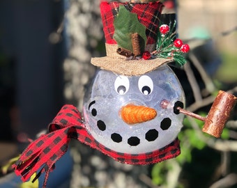 Snowman Globe Ornament