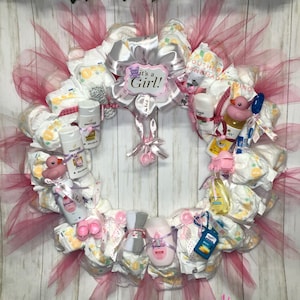 Baby and Me Diaper Wreath