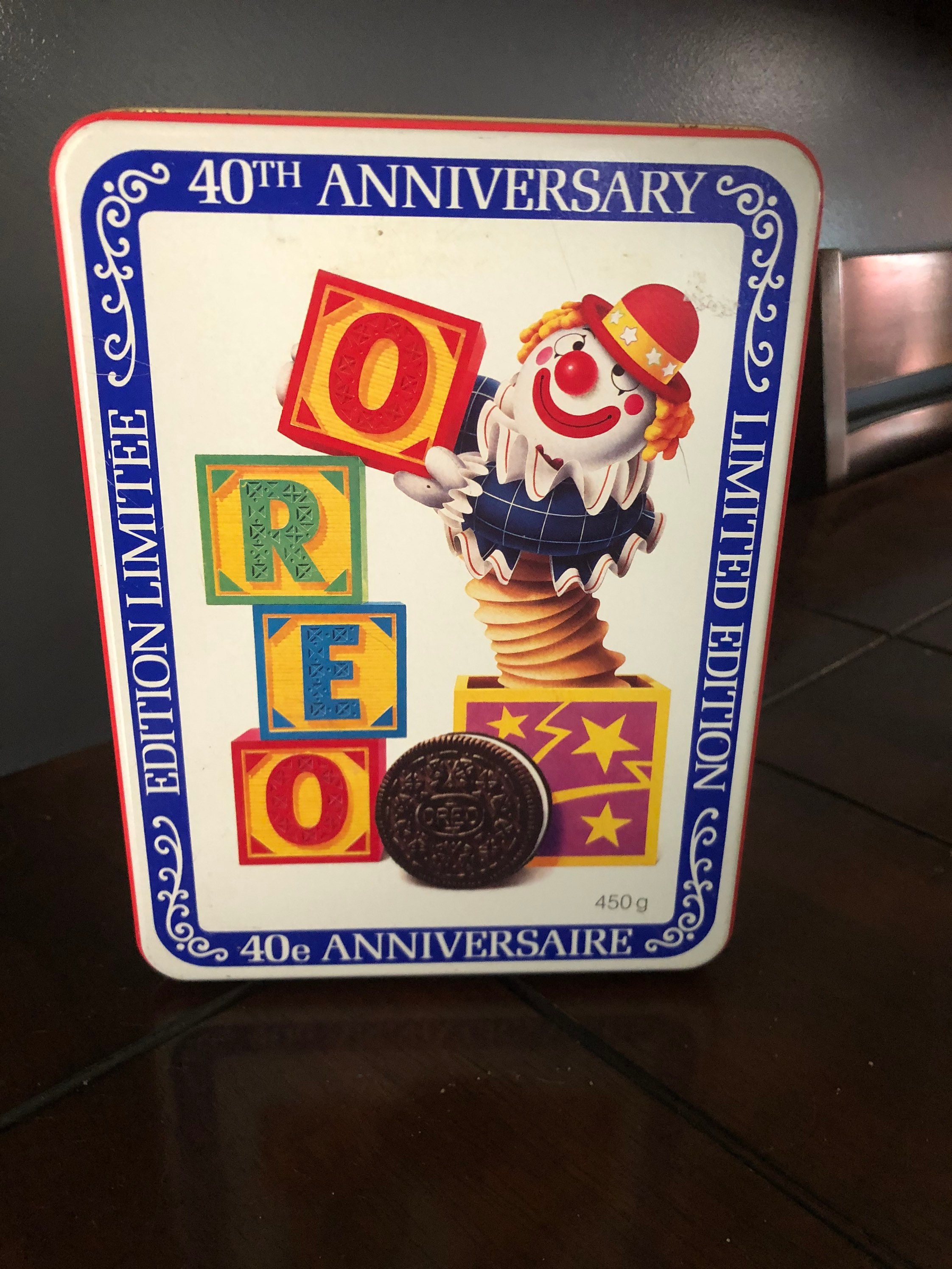 Vintage rare collectible oreo cookies 40th anniversary tin Etsy