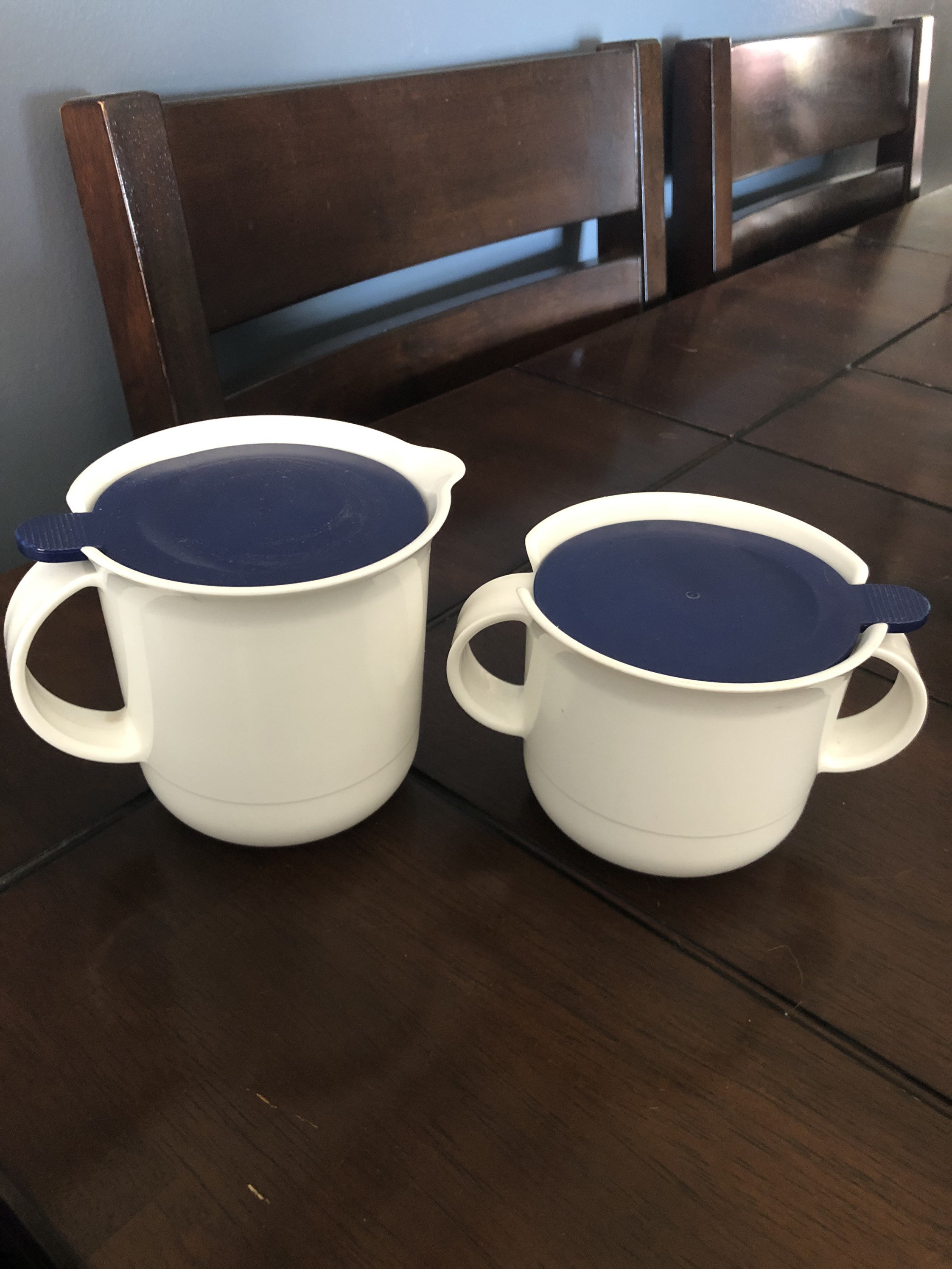 Vintage Tupperware Sugar Bowl and Creamer Cream Set Bold N Etsy