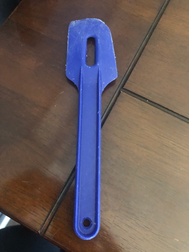 Vintage tupperware blue spatula scraper FREE SHIPPING Etsy