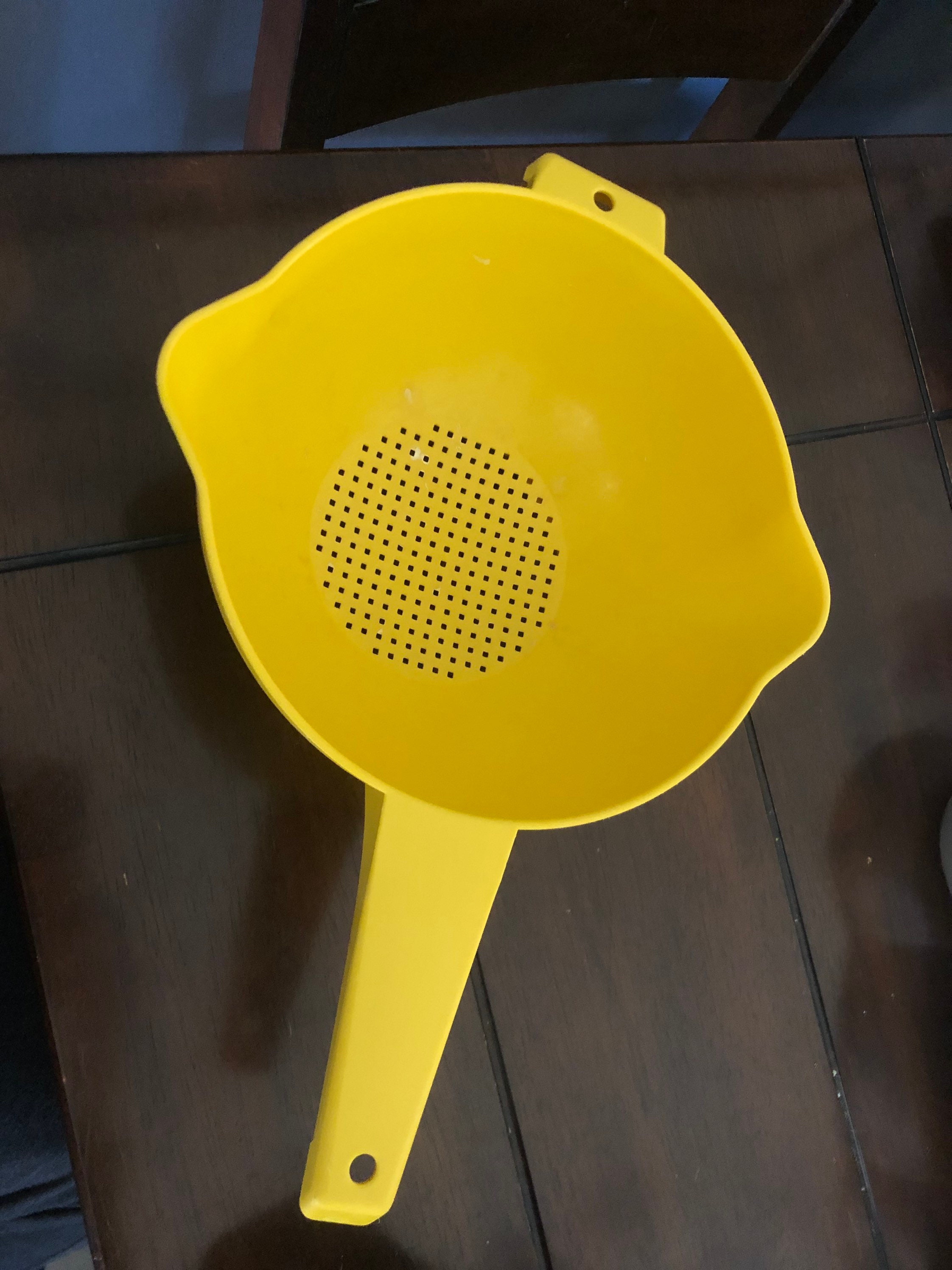 Vintage rare large yellow Tupperware colander strainer sieve Etsy