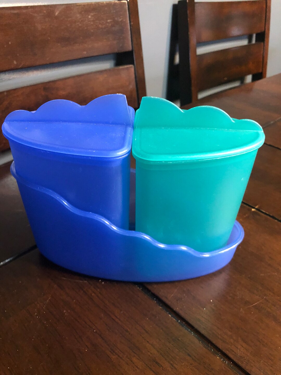 Vintage Tupperware Sugar Bowl and Creamer Cream Set and Holder Etsy