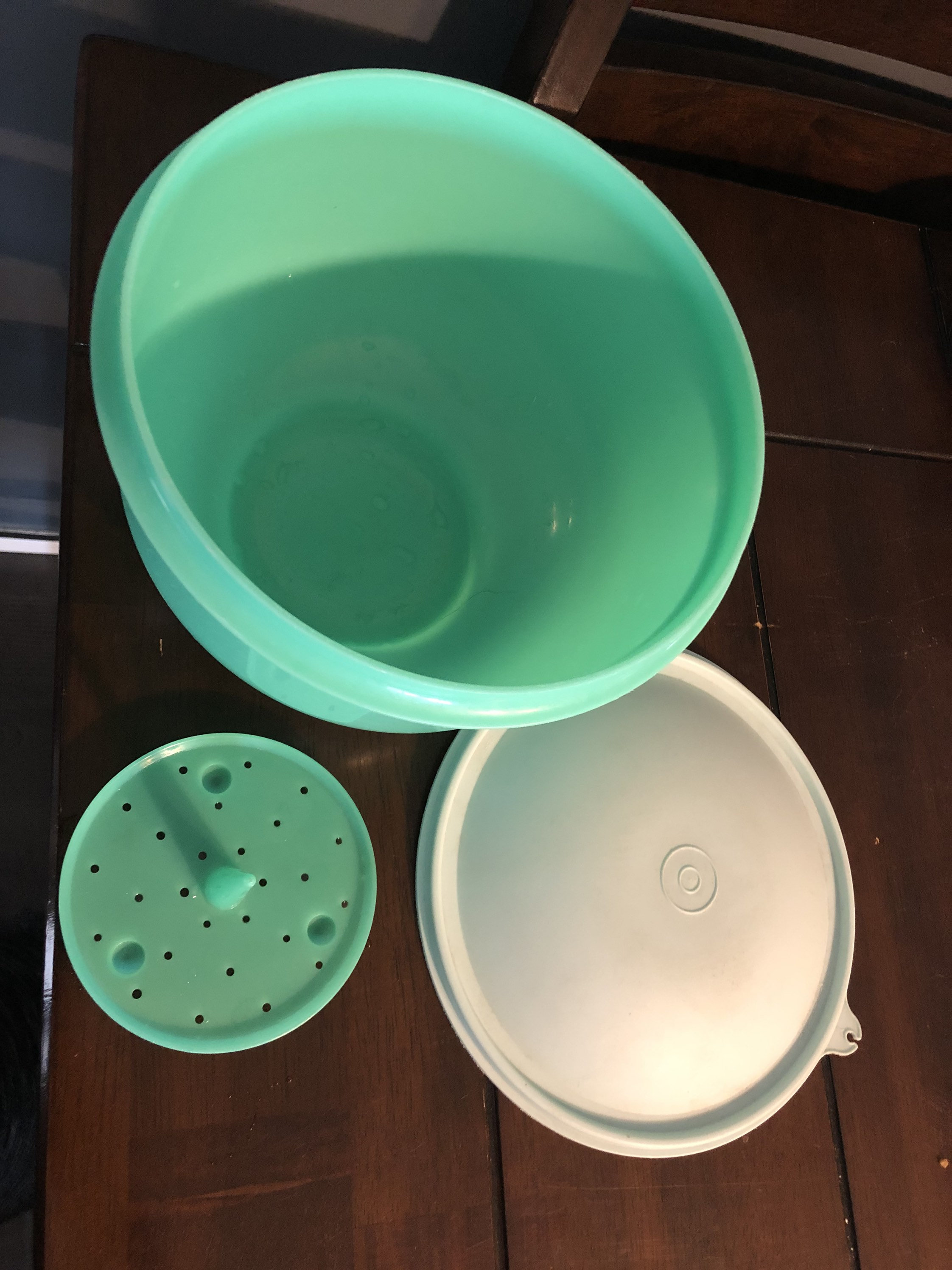 Vintage large Tupperware lettuce crisper keeper FREE SHIPPING Etsy