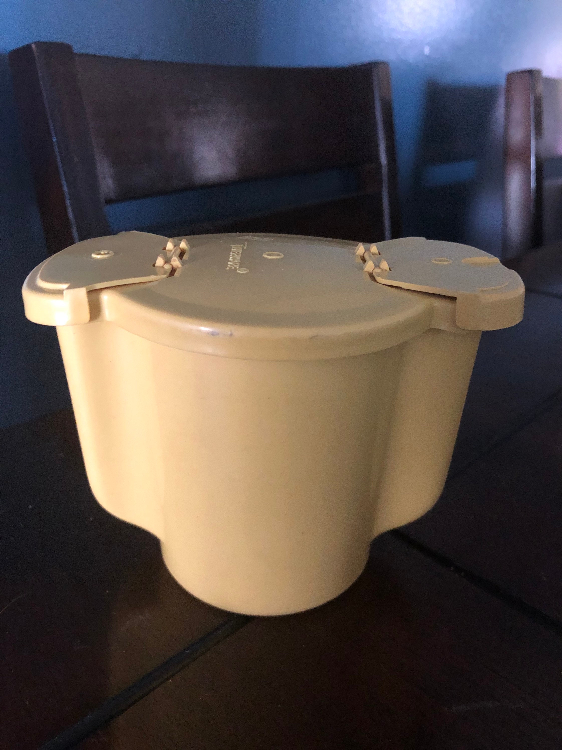 Vintage Tupperware harvest gold sugar bowl dispenser container Etsy