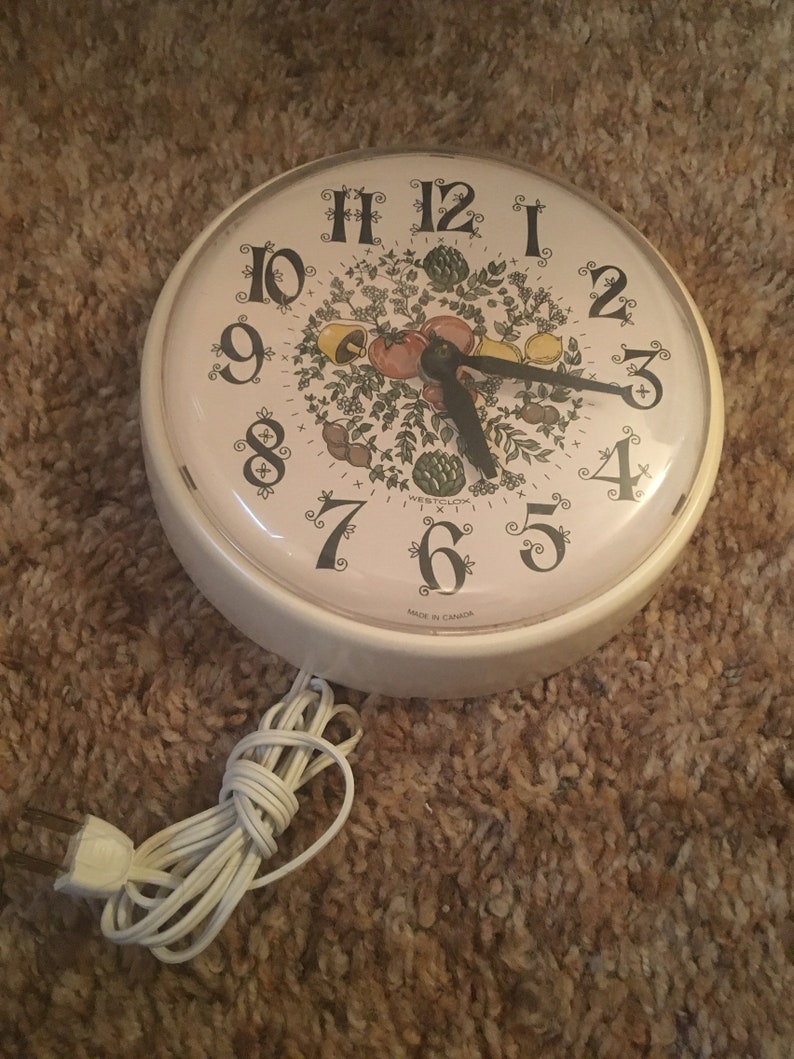 Vintage Westclox Kitchen Wall Clock Free Image 0