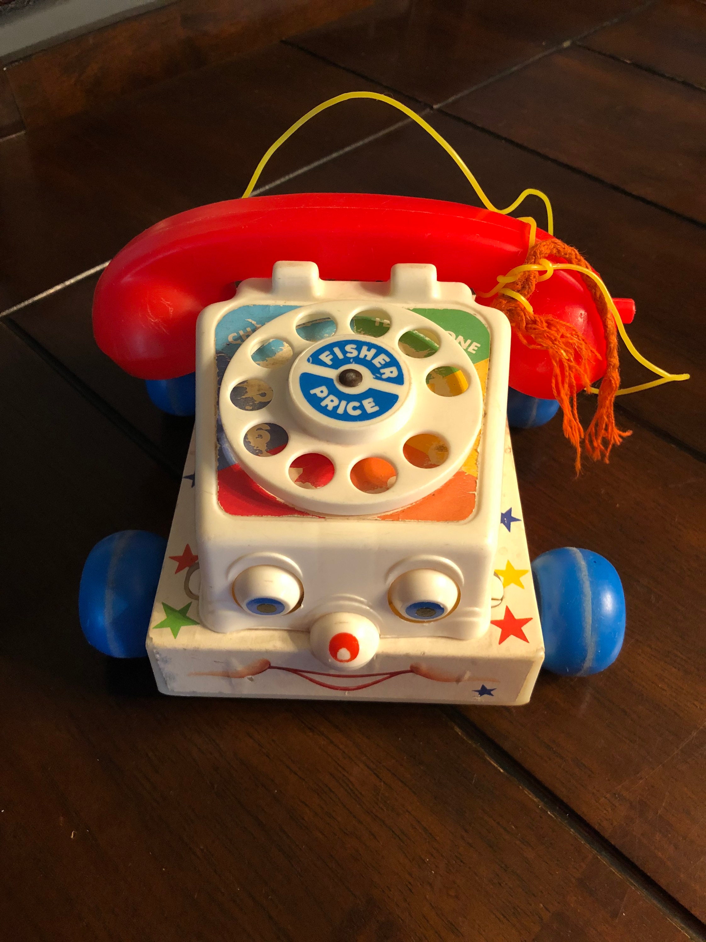 1985 Vintage Fisher Price toy Telephone FREE SHIPPING Etsy