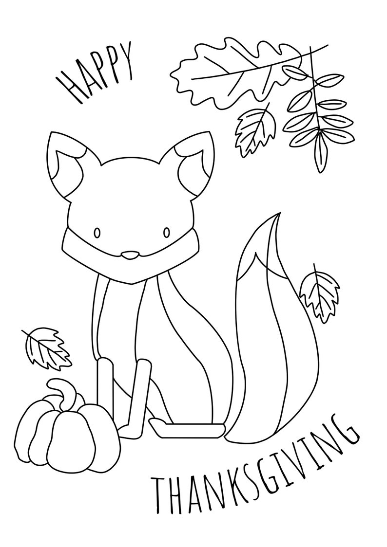 Thanksgiving Coloring Page. Kids Coloring. Coloring Page. Kids