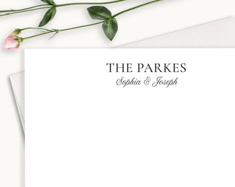 Personalized Wedding Thank You Notes, Elegant Couples Stationery, Bridal Thank You Cards, Stationary For Her, Gift For Bride and Groom WS14