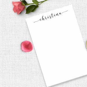 Personalized Notepad Set, Personalized Notepad Teacher, Personalized Writing Paper, Custom Notepad, Writing Pad, Calligraphy Notepad,  MNP16