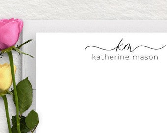 Personalized Stationery, Monogram Stationary, Personalized Thank You Cards, Bridesmaid Gift, Custom Personalized Stationery #12