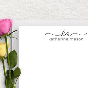 Personalized Stationery, Monogram Stationary, Personalized Thank You Cards, Bridesmaid Gift, Custom Personalized Stationery #12