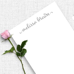 Personalized Notepad Set, Personalized Notepad Teacher, Personalized Writing Paper, Custom Notepad, Writing Pad, Calligraphy Notepad, MNP02