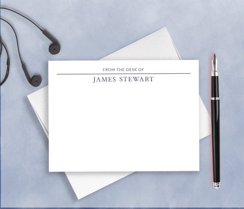 Personalized Stationery for Men Mens Stationary From the Etsy