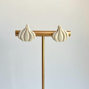 Garlic Stud Earrings  - Polymer Clay Earrings