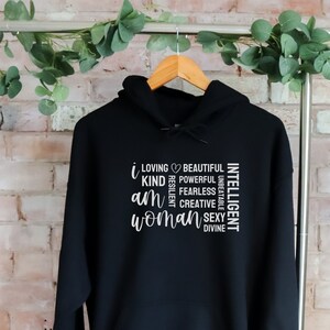 I Am Woman Hoodie, Body Positivity, Woman Empowerment, Unisex Heavy Blend Hooded Sweatshirt