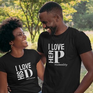 I love her personality Shirt, Matching Shirts, Couples Shirts, Unisex Jersey Short Sleeve Tee