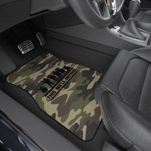 This We&#39;ll Defend Camouflage Car Mats (Set of 4)