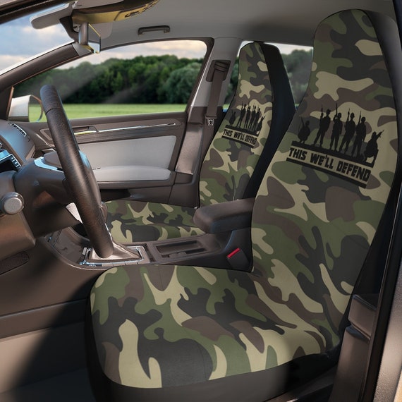 This We ll Defend Camouflage Car Seat Covers Etsy
