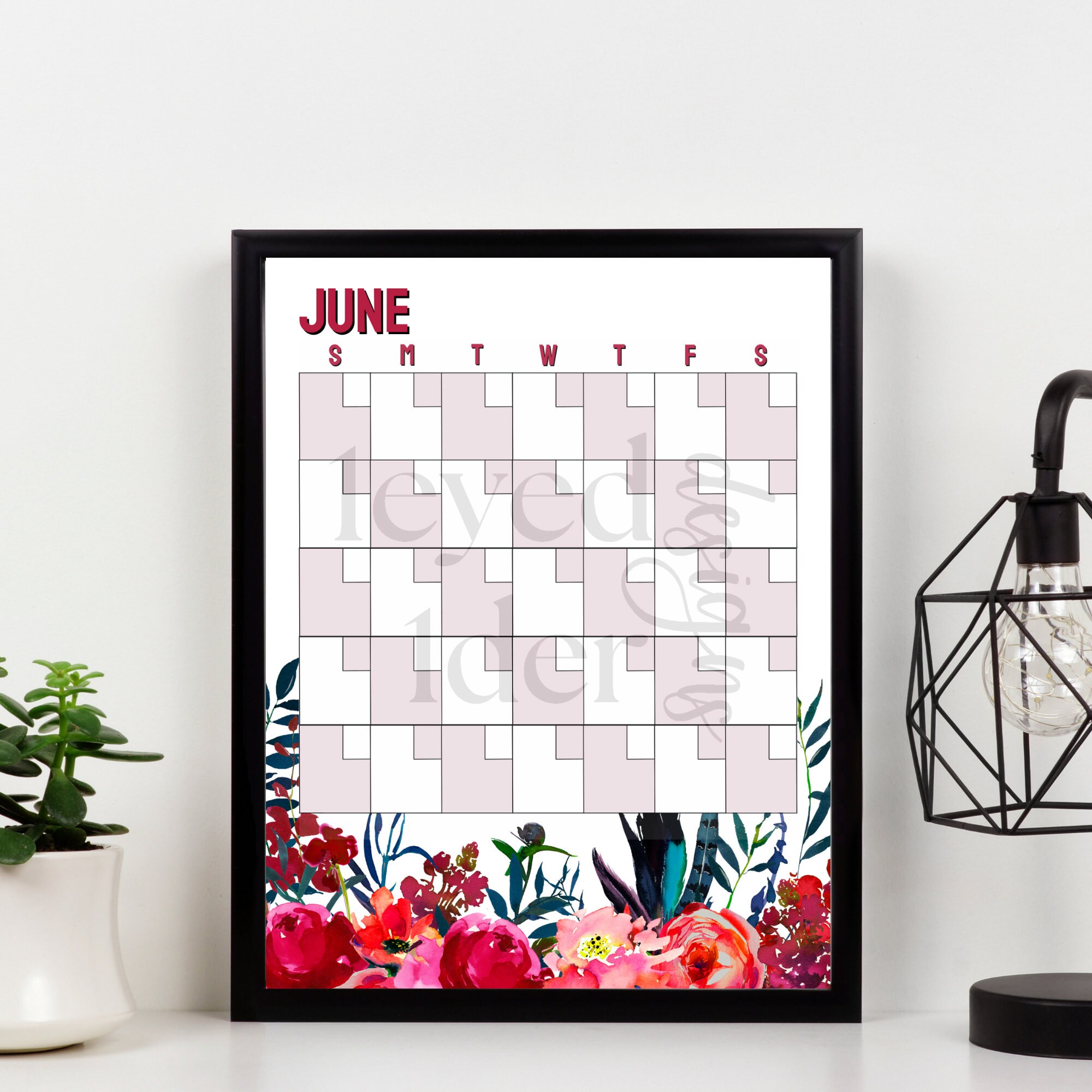PRINTABLE Calendar, Wall Calendar, Monthly Planner, Printable PDF ...